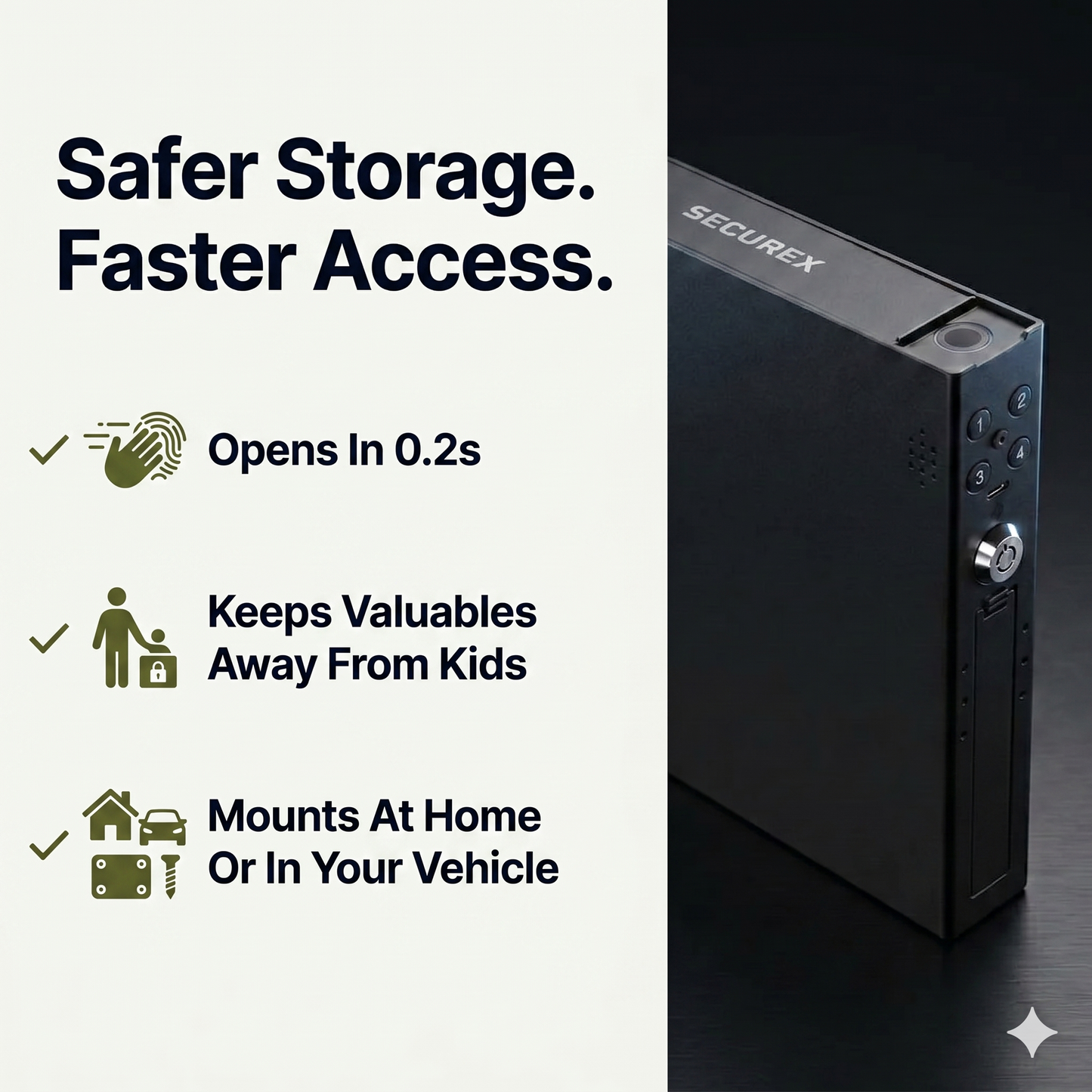 Secure X™ Quick Access Safe